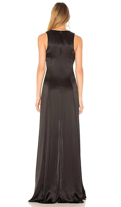 Shop Cinq À Sept Elio Twist Gown In Black