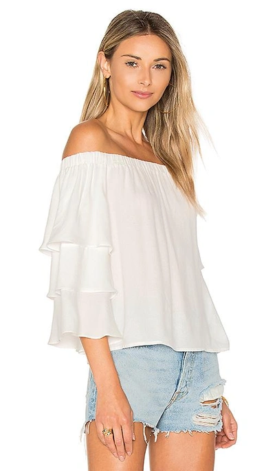 Shop Ella Moss Stella Off Shoulder Top In White