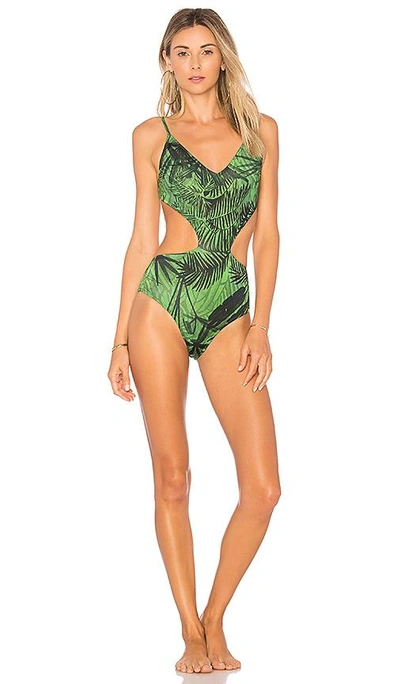 Shop Salinas Cut Out One Piece In Green