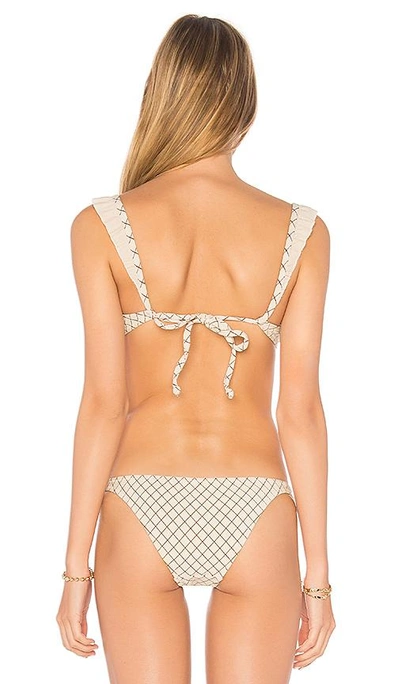 Shop Made By Dawn Petal Bikini Top In Grainline Lattice