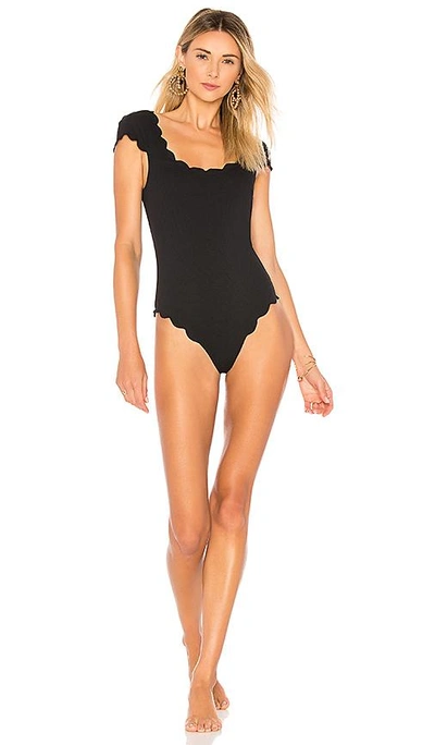 Shop Marysia Scalloped Mexico One Piece In Black