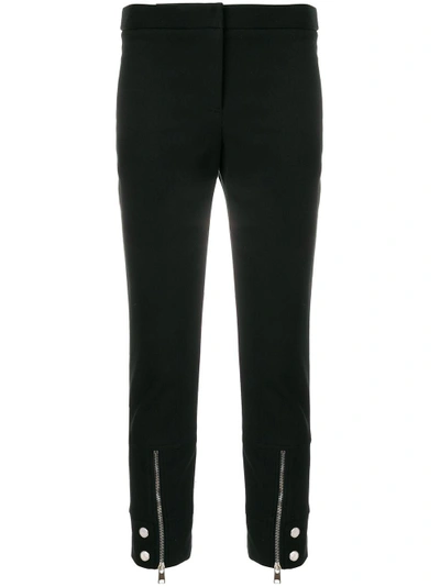 Shop Alexander Mcqueen Zipped Ankle Trousers