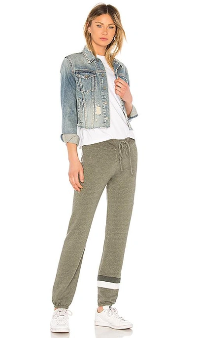 Shop Sundry Lace Up Sweatpant In Green