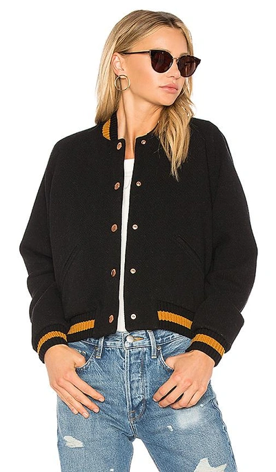 Shop See By Chloé Bomber With Contrast Trim In Black