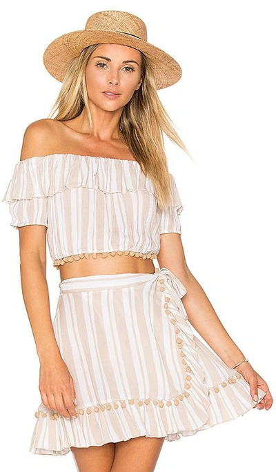 Shop Lovers & Friends X Revolve Alicia Top In Nude Stripe