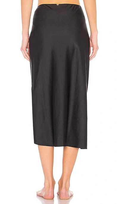 Shop Adriana Degreas Pareo Skirt In Black