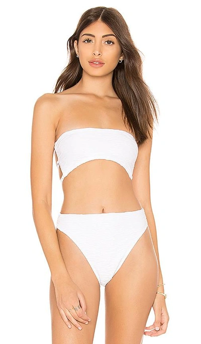 Shop Milly Wave Bikini Top In White