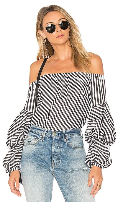 Petersyn Lily Top In Black & White