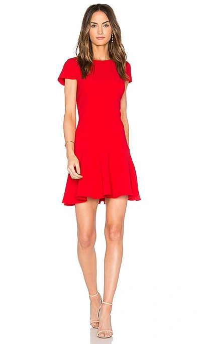 Shop Amanda Uprichard Hudson Dress In Lipstick