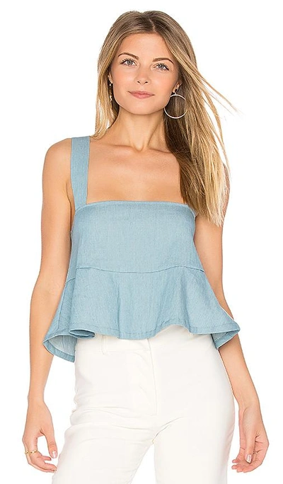 Shop Clayton Denim Drew Top In Blue