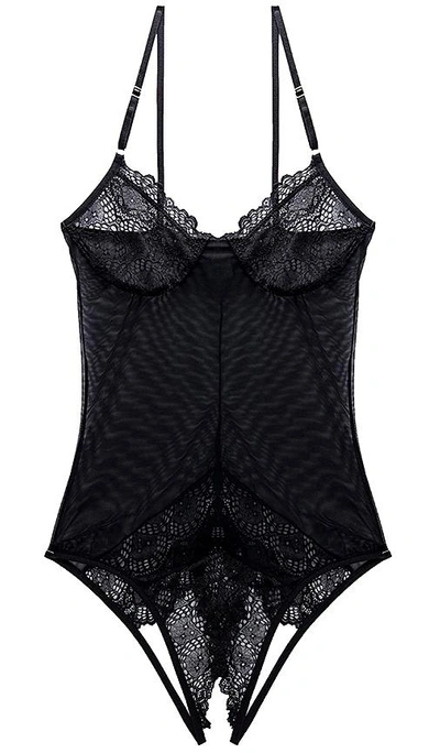 Shop Only Hearts Whisper Sweet Nothings Coucou Bodysuit In Black