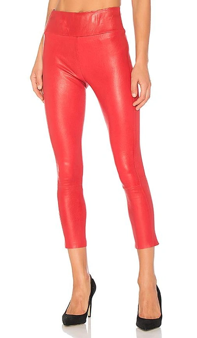 Shop Sprwmn High Waist 3/4 Legging In Red