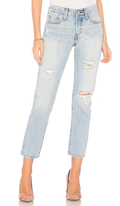 Levi's 501 Taper Light-wash Distressed Straight-leg Jeans In So Called Life  | ModeSens
