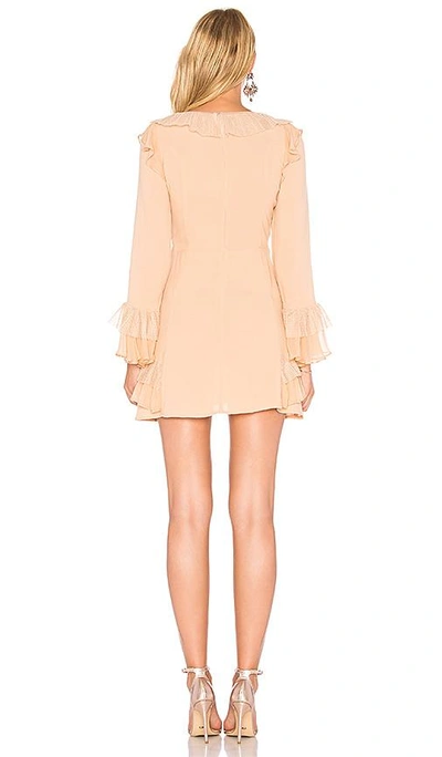 Shop For Love & Lemons Evie Mini Dress In Peach