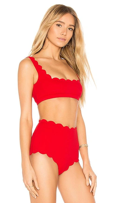 Shop Marysia Mini Palm Springs Top In Red