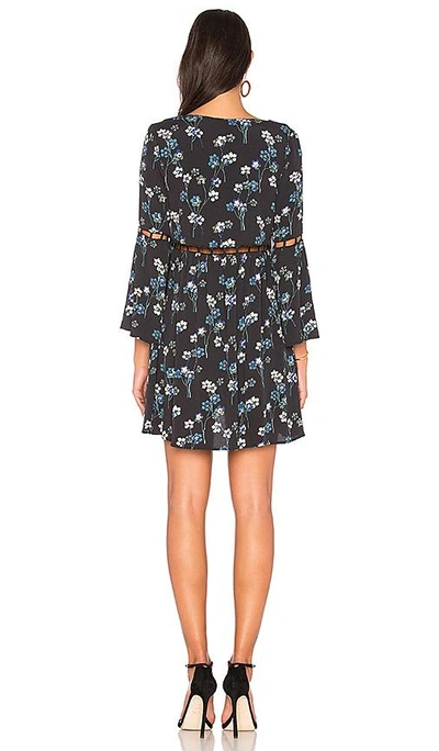 Shop Ella Moss Bell Sleeve Dress In Black