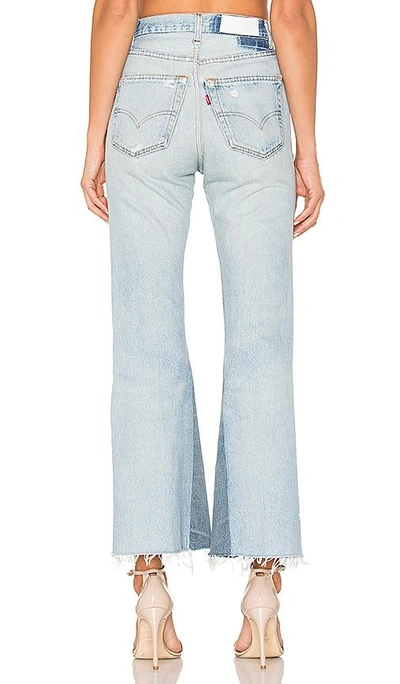 Shop Re/done Levis Leandra High Rise Crop Flare In Indigo