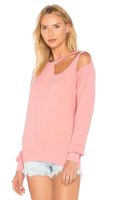 Shop Lna Gator Sweatshirt In Pink