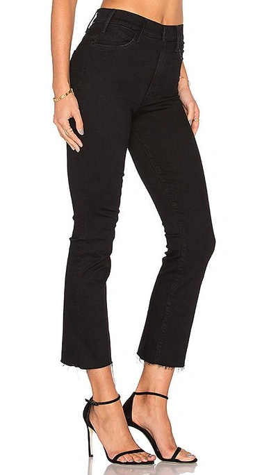 Mother The Insider Crop Distressed High-rise Flared Jeans In Not Guilty