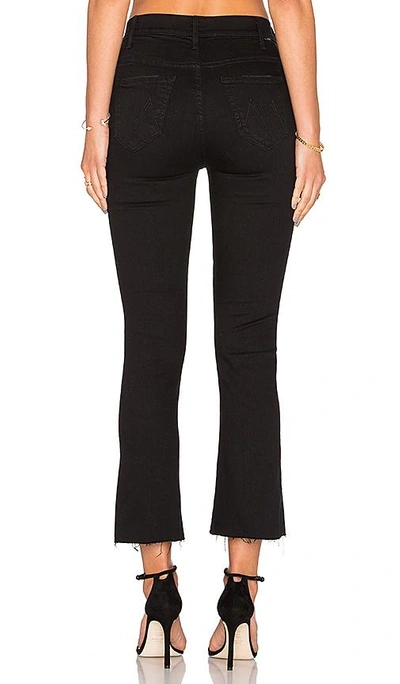 Mother The Insider Crop Distressed High-rise Flared Jeans In Not Guilty