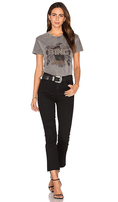 Mother The Insider Crop Distressed High-rise Flared Jeans In Not Guilty
