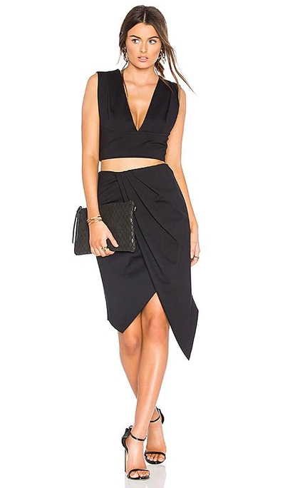 Shop Finders Keepers Henson Wrap Skirt In Black