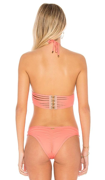 Shop Beach Bunny Hard Summer Long Line Triangle Top In Light Coral