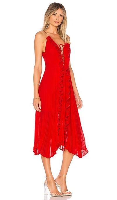 Shop Delfi Gwen Dress In Red
