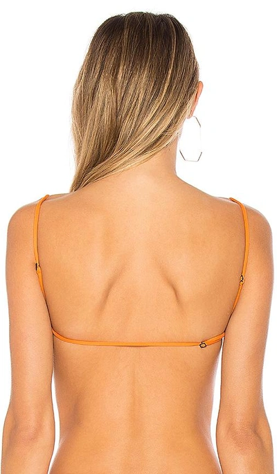Shop Minimale Animale The Perfect Bikini Top In Orange