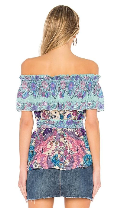 Shop Spell & The Gypsy Collective Siren Song Off The Shoulder Top In Teal