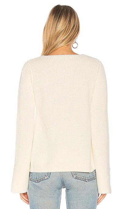 Shop Minkpink Mona Split Sleeve Sweater In Ivory