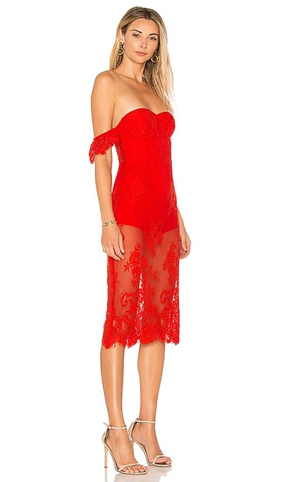 Shop Lovers & Friends X Revolve Breathless Midi Dress In Red