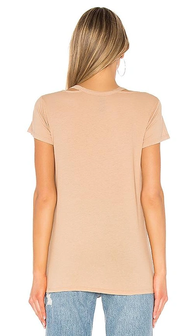 Shop Bobi Jersey Short Sleeve Tee In Tan