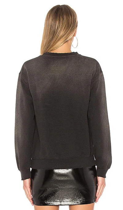 Madeworn Rolling Stones Sequins Sweatshirt In Dirty Black