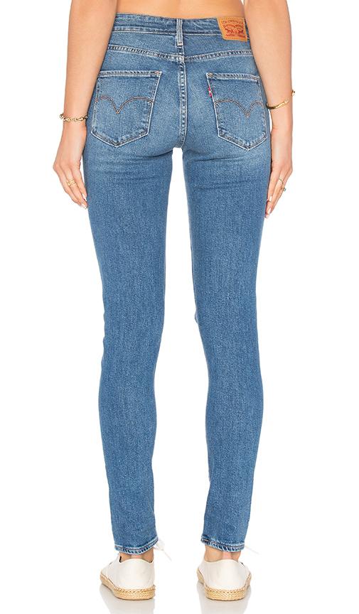 levi's 721 skinny jeans in rugged indigo