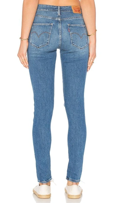 Levi's 721 Ripped High Waist Skinny Jeans In Rugged Indigo | ModeSens