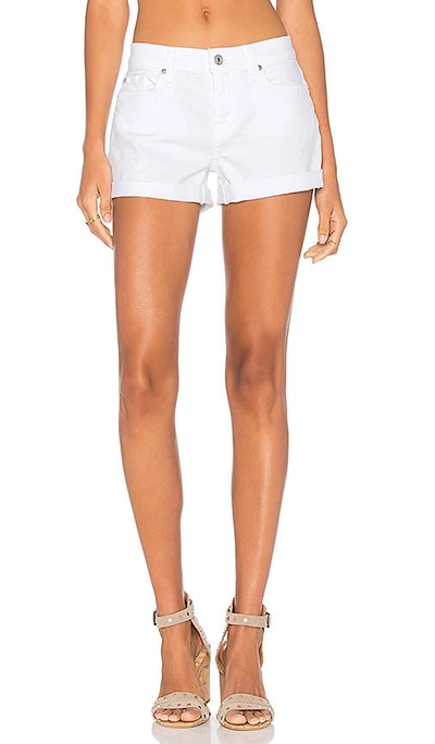 Shop 7 For All Mankind Roll Up Short In Clean White