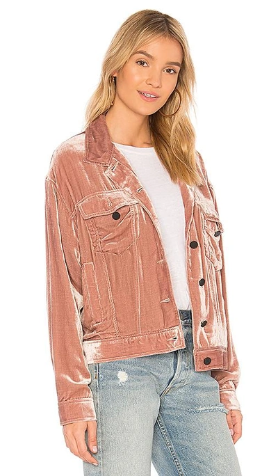 Shop Pam & Gela Jean Jacket In Pink