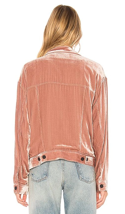 Shop Pam & Gela Jean Jacket In Pink