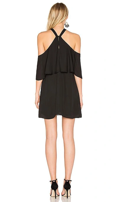 Shop Krisa Off Shoulder Halter Dress In Black
