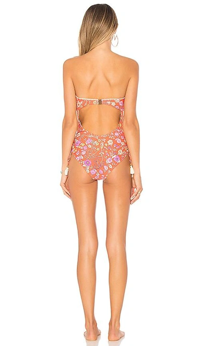 Shop Spell & The Gypsy Collective Flower Child Bandeau One Piece In Coral