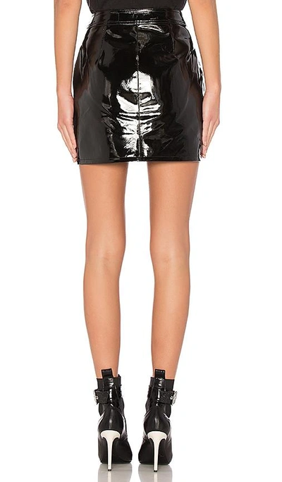 Shop Rag & Bone Racer Skirt In Black Patent