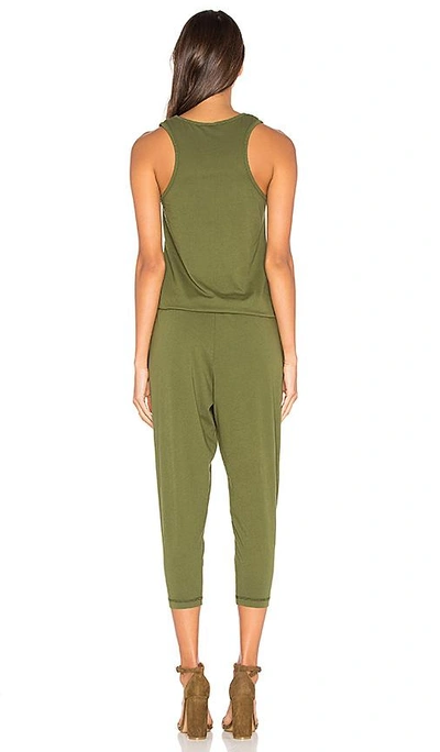 Shop Bobi Supreme Jersey Sleeveless Jumpsuit In Combat