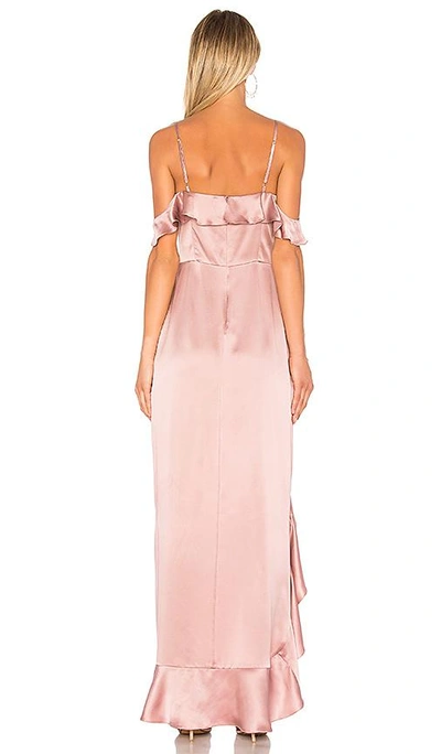 Shop Amanda Uprichard Peony Maxi Dress In Henna