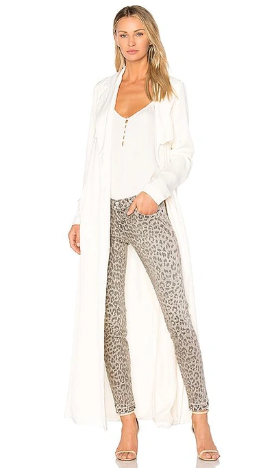 Shop Current Elliott The Stiletto Skinny In Grey Leopard With Released Hem