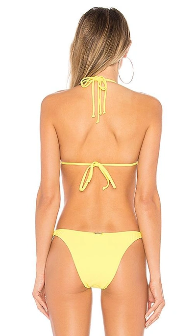 Shop Sauvage Chains Triangle Top In Yellow