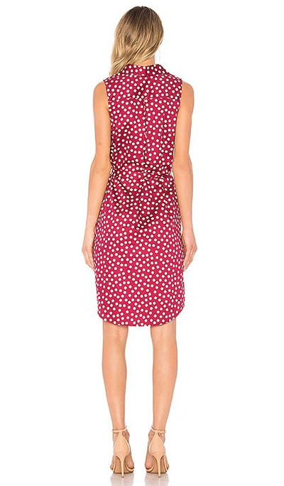 Shop L'academie The Sleeveless Midi Dress In Red Dot