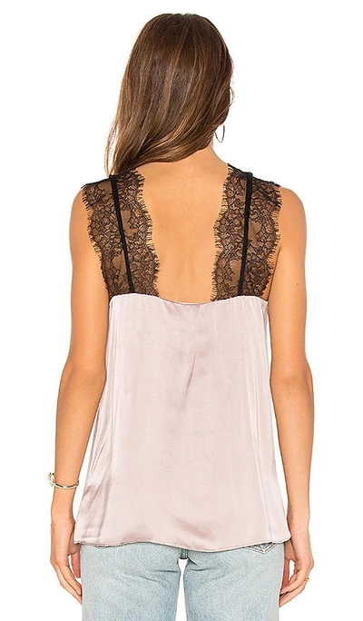 Shop Cami Nyc The Lauren Cami In Oyster & Black Lace