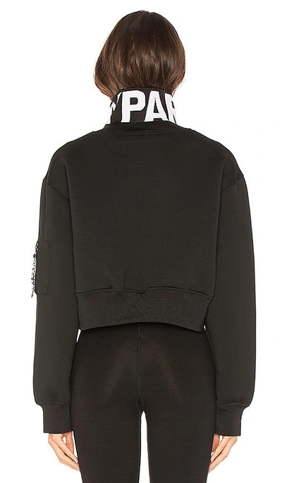 Shop Ivy Park Zip Up Pullover In Black