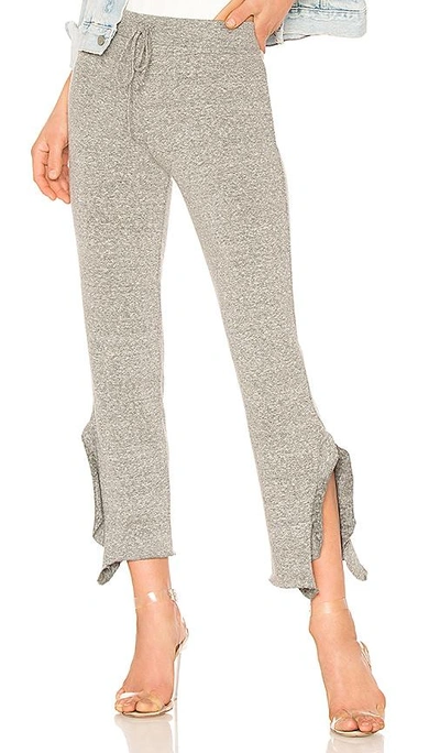 Shop Lanston Crop Ruffle Pant In Gray